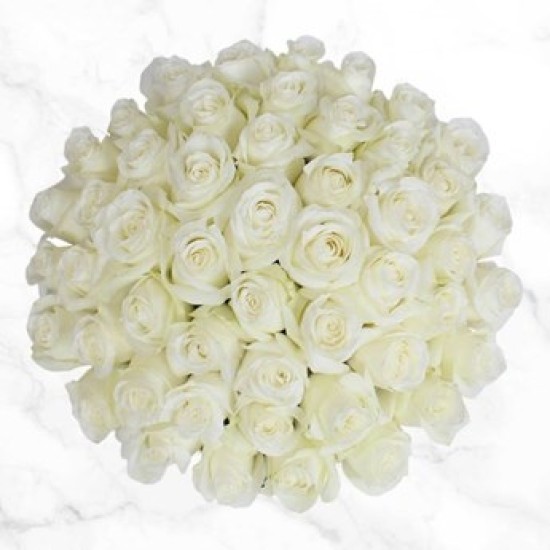 white rose bouquet 25